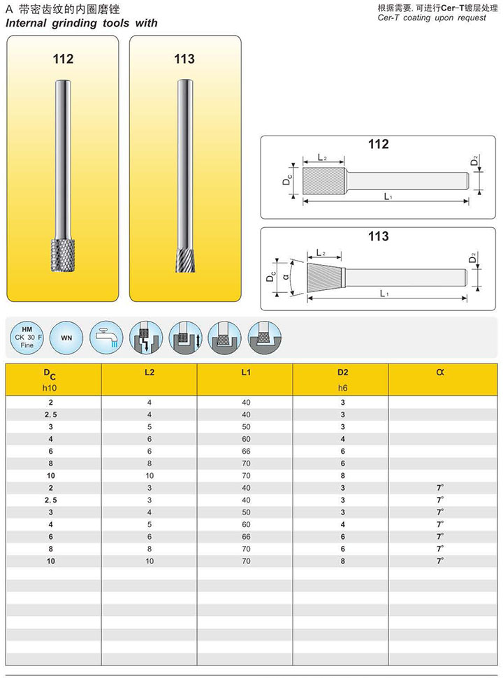 Special rotary burs:tx01
